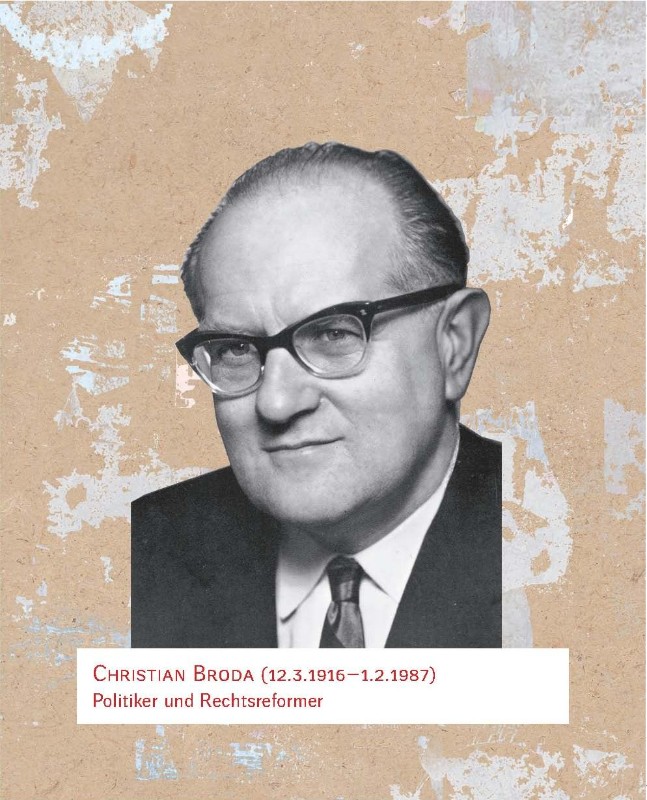 Christian Broda (12.3.1916–1.2.1987). Politiker und Rechtsreformer.