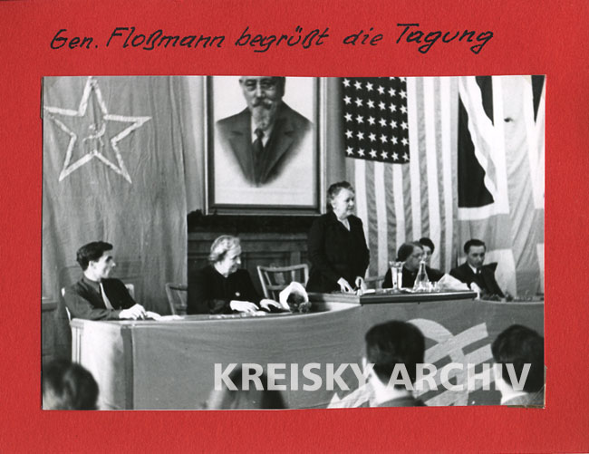 Festsitzung zum Internationalen Frauentag, 2. April 1949 in Wiener Neustadt
