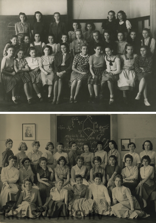 Klassenfotos 1947 und 1952