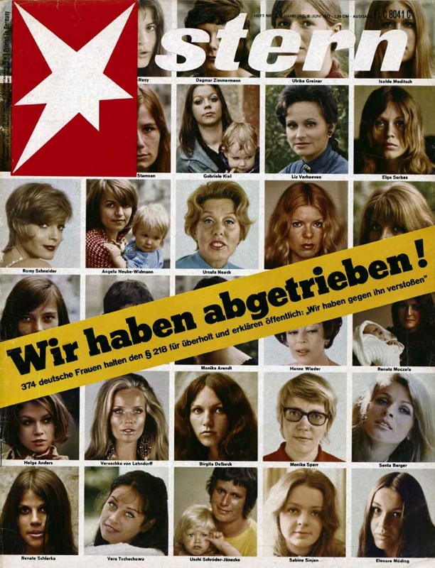 Titelblatt der Zeitschrift "Stern" vom 6. Juni 1971 