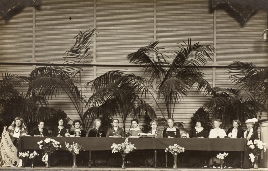 Internationaler Frauenkongress in Haag, 1915.