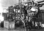 Mit den modernen, dampfbetriebenen Rollendruckmaschinen konnten in der Druck- und Verlagsanstalt "Vorwärts" innerhalb kürzester Zeit hohe Auflagen produziert werden. 