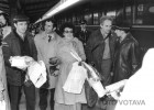 Ankunft jüdischer Emigranten aus der Sowjetunion in Wien, 1973.